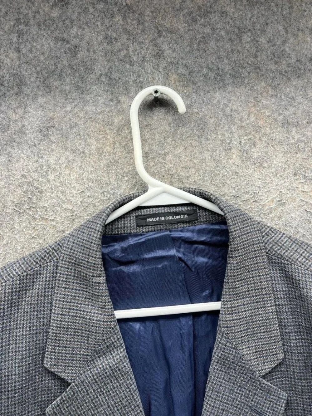 Lauren Ralph Lauren Blazer Mens 48S Gray Wool Check Sport Coat Jacket Short